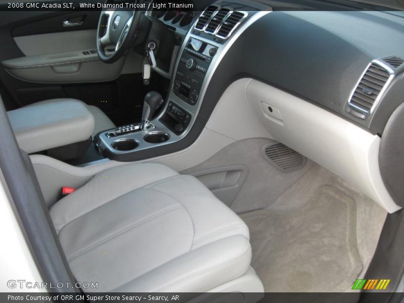White Diamond Tricoat / Light Titanium 2008 GMC Acadia SLT