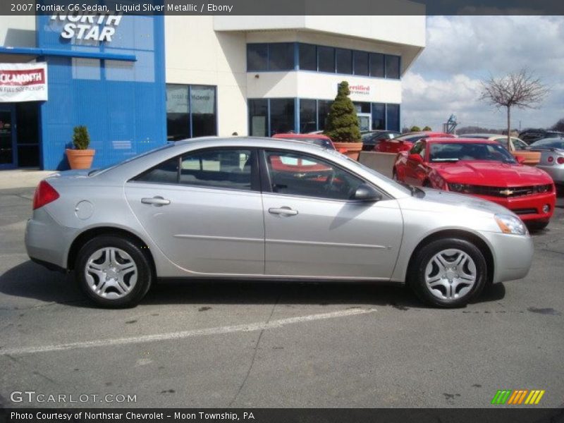 Liquid Silver Metallic / Ebony 2007 Pontiac G6 Sedan