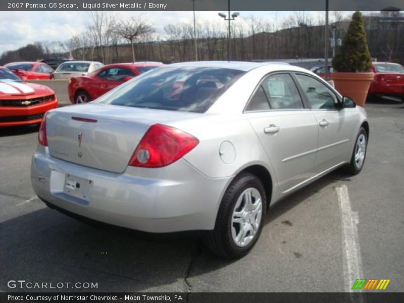 Liquid Silver Metallic / Ebony 2007 Pontiac G6 Sedan