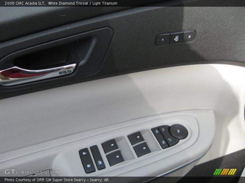 White Diamond Tricoat / Light Titanium 2008 GMC Acadia SLT