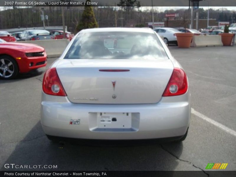 Liquid Silver Metallic / Ebony 2007 Pontiac G6 Sedan