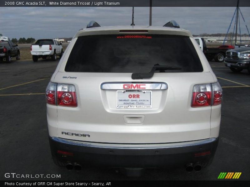 White Diamond Tricoat / Light Titanium 2008 GMC Acadia SLT