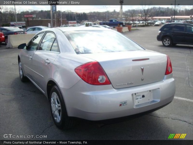 Liquid Silver Metallic / Ebony 2007 Pontiac G6 Sedan