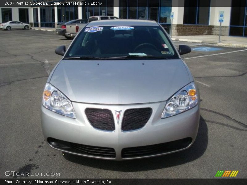 Liquid Silver Metallic / Ebony 2007 Pontiac G6 Sedan