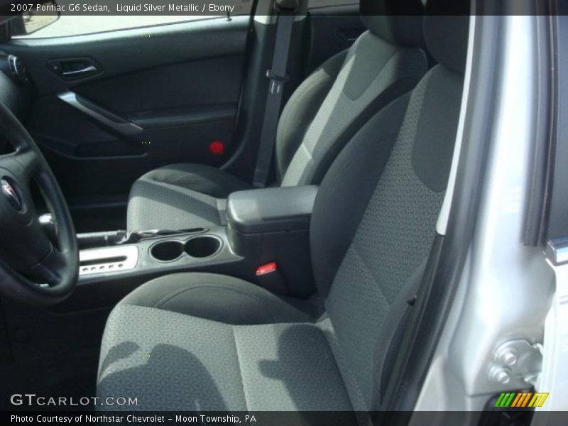 Liquid Silver Metallic / Ebony 2007 Pontiac G6 Sedan