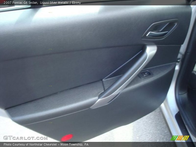 Liquid Silver Metallic / Ebony 2007 Pontiac G6 Sedan