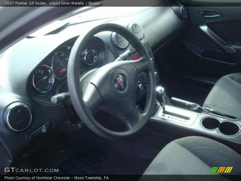 Liquid Silver Metallic / Ebony 2007 Pontiac G6 Sedan