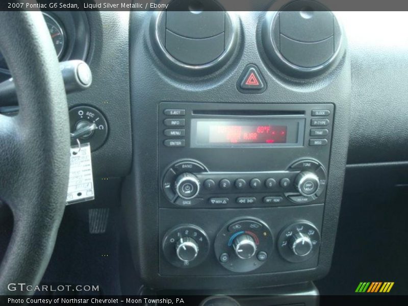 Liquid Silver Metallic / Ebony 2007 Pontiac G6 Sedan