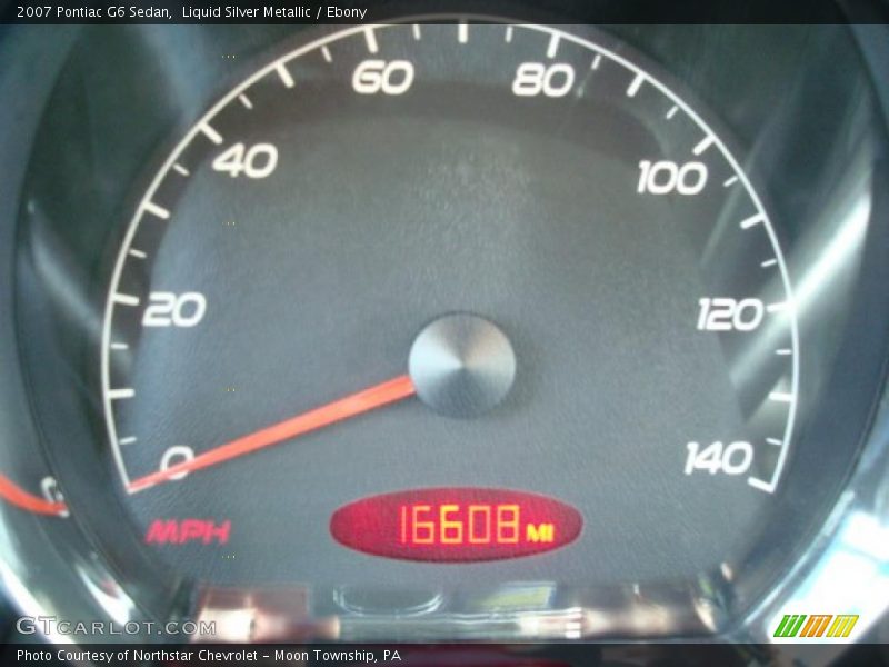 Liquid Silver Metallic / Ebony 2007 Pontiac G6 Sedan