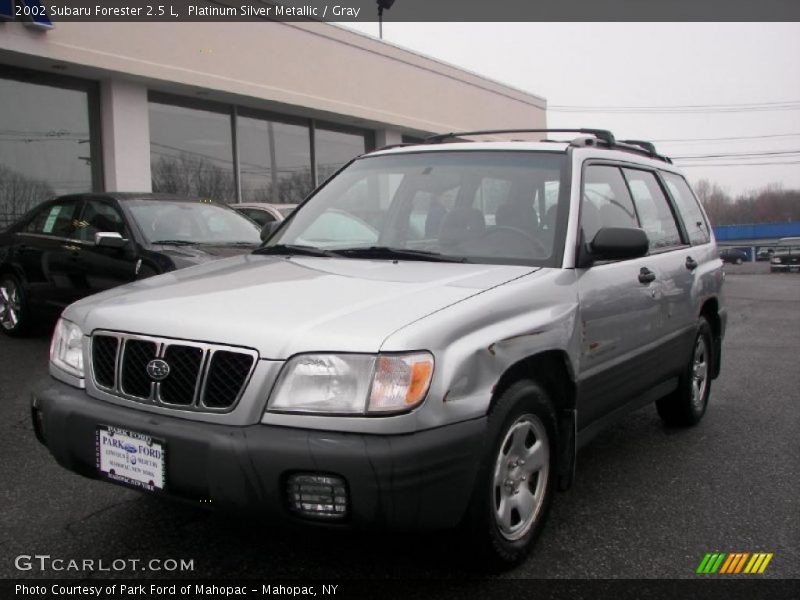 Platinum Silver Metallic / Gray 2002 Subaru Forester 2.5 L