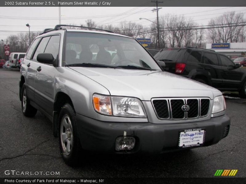 Platinum Silver Metallic / Gray 2002 Subaru Forester 2.5 L