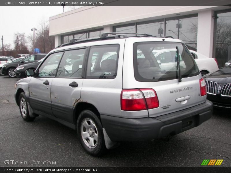 Platinum Silver Metallic / Gray 2002 Subaru Forester 2.5 L
