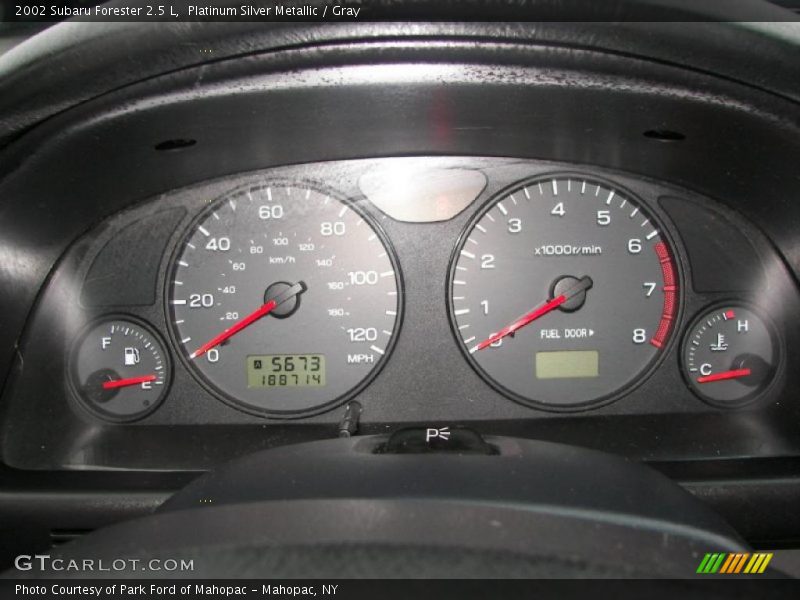 Platinum Silver Metallic / Gray 2002 Subaru Forester 2.5 L