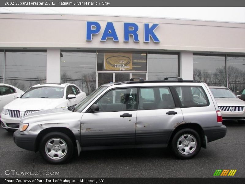 Platinum Silver Metallic / Gray 2002 Subaru Forester 2.5 L