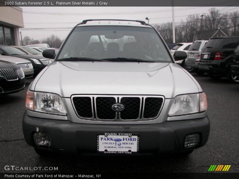 Platinum Silver Metallic / Gray 2002 Subaru Forester 2.5 L