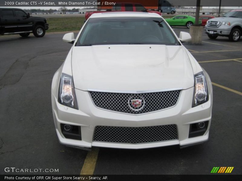 White Diamond Tri-Coat / Ebony 2009 Cadillac CTS -V Sedan