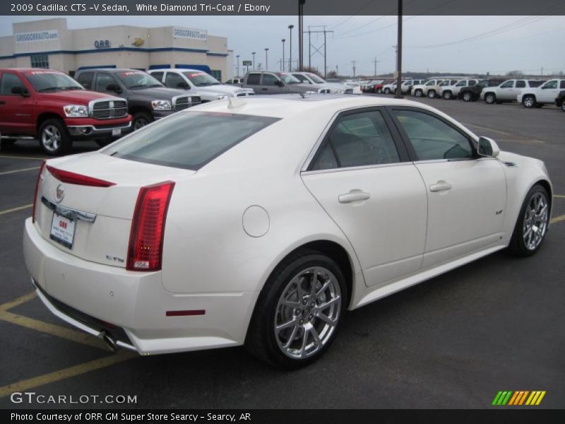 White Diamond Tri-Coat / Ebony 2009 Cadillac CTS -V Sedan