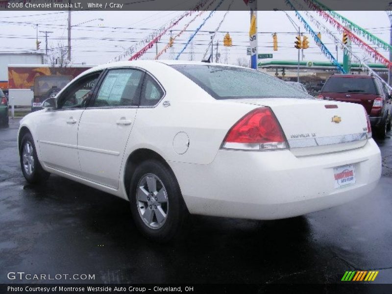 White / Gray 2008 Chevrolet Impala LT