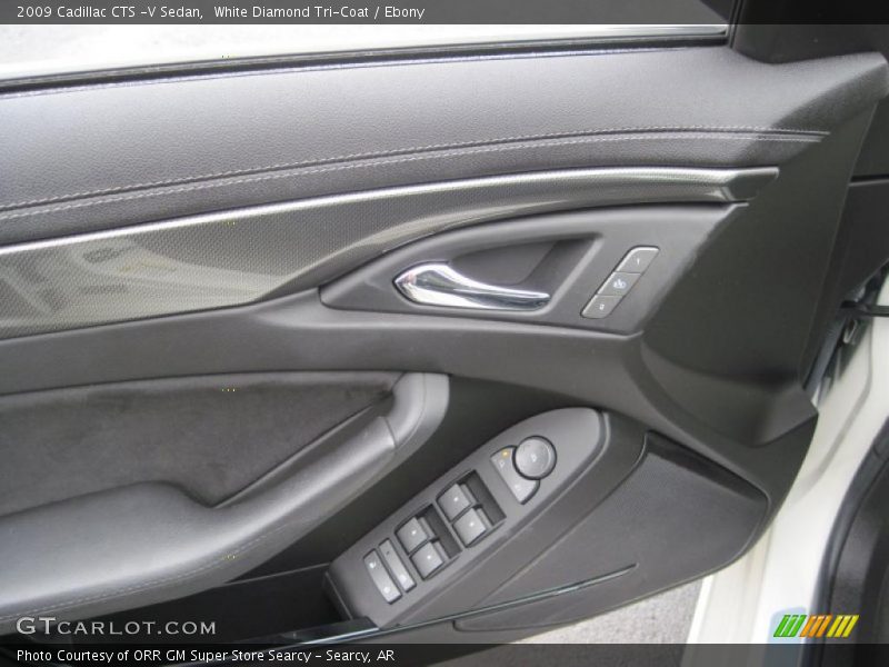 White Diamond Tri-Coat / Ebony 2009 Cadillac CTS -V Sedan