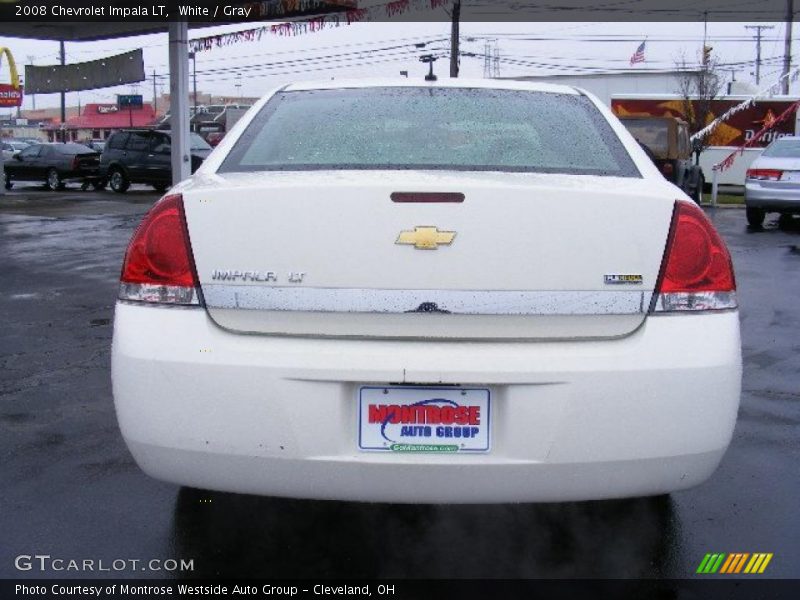 White / Gray 2008 Chevrolet Impala LT