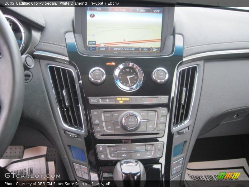 White Diamond Tri-Coat / Ebony 2009 Cadillac CTS -V Sedan