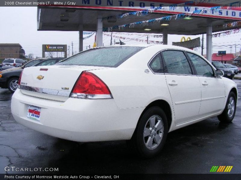 White / Gray 2008 Chevrolet Impala LT