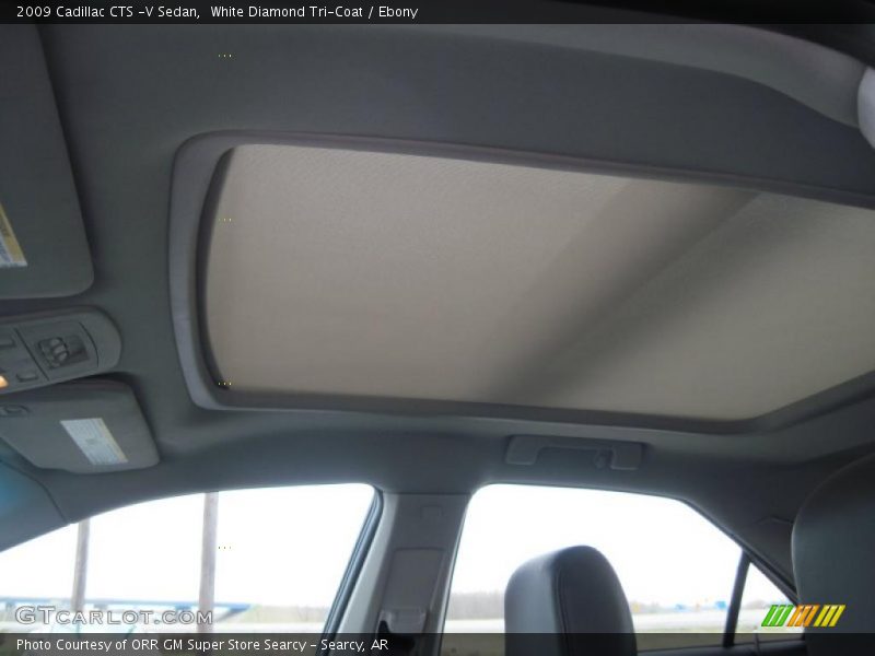 White Diamond Tri-Coat / Ebony 2009 Cadillac CTS -V Sedan