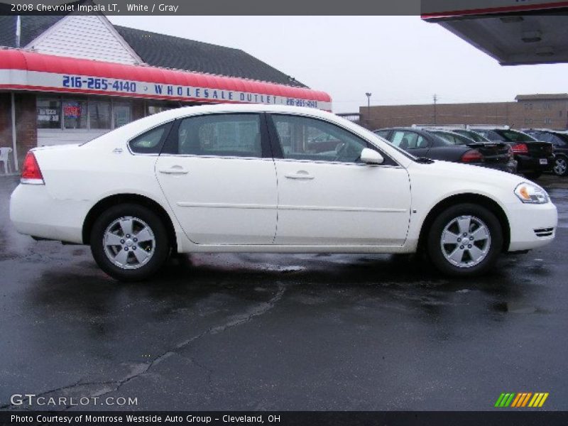 White / Gray 2008 Chevrolet Impala LT