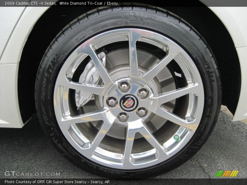 White Diamond Tri-Coat / Ebony 2009 Cadillac CTS -V Sedan