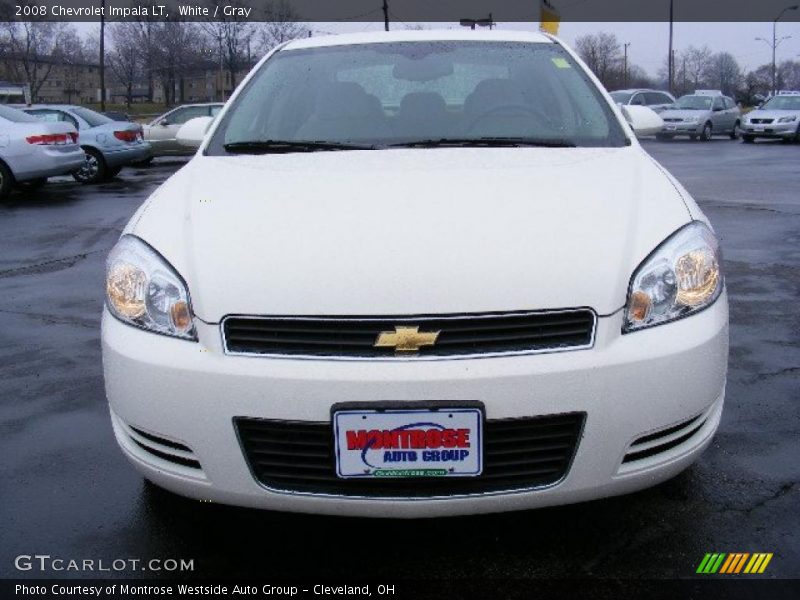 White / Gray 2008 Chevrolet Impala LT