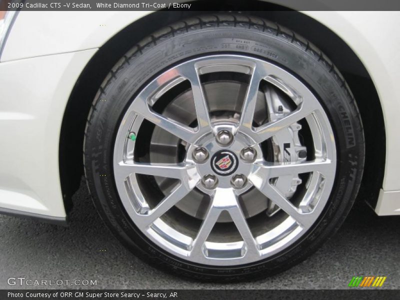 White Diamond Tri-Coat / Ebony 2009 Cadillac CTS -V Sedan