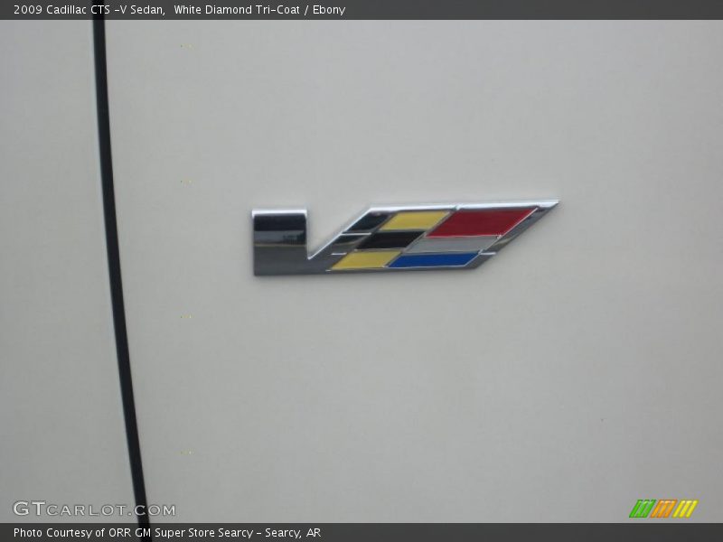 White Diamond Tri-Coat / Ebony 2009 Cadillac CTS -V Sedan
