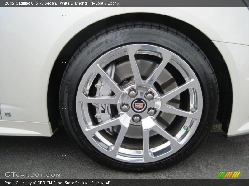 White Diamond Tri-Coat / Ebony 2009 Cadillac CTS -V Sedan