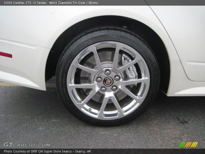 White Diamond Tri-Coat / Ebony 2009 Cadillac CTS -V Sedan