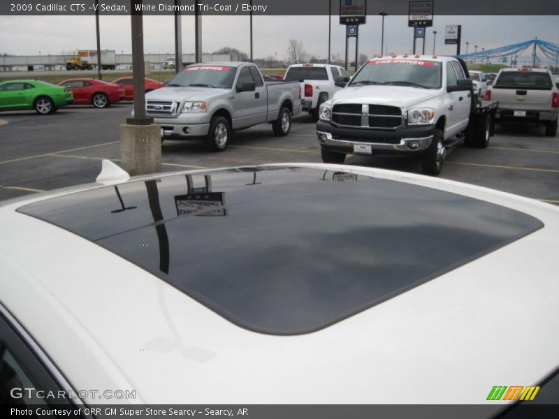 White Diamond Tri-Coat / Ebony 2009 Cadillac CTS -V Sedan
