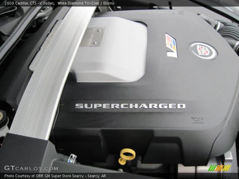 White Diamond Tri-Coat / Ebony 2009 Cadillac CTS -V Sedan