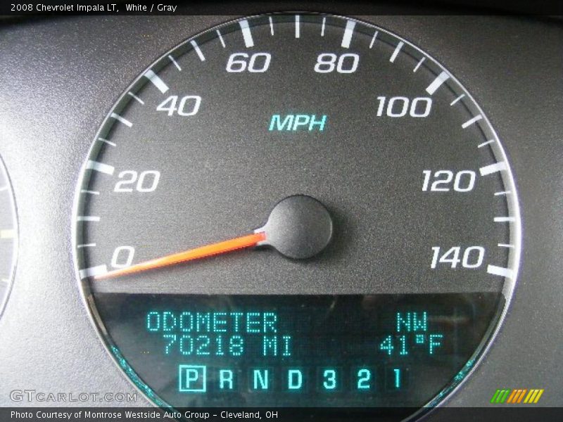 White / Gray 2008 Chevrolet Impala LT
