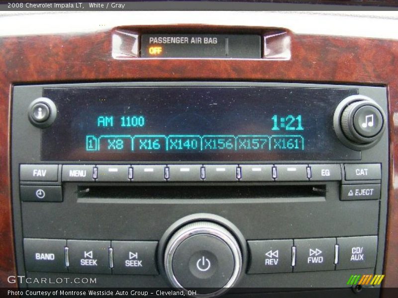 White / Gray 2008 Chevrolet Impala LT