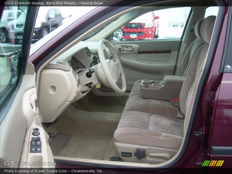 Berry Red Metallic / Neutral Beige 2003 Chevrolet Impala