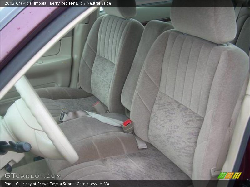 Berry Red Metallic / Neutral Beige 2003 Chevrolet Impala