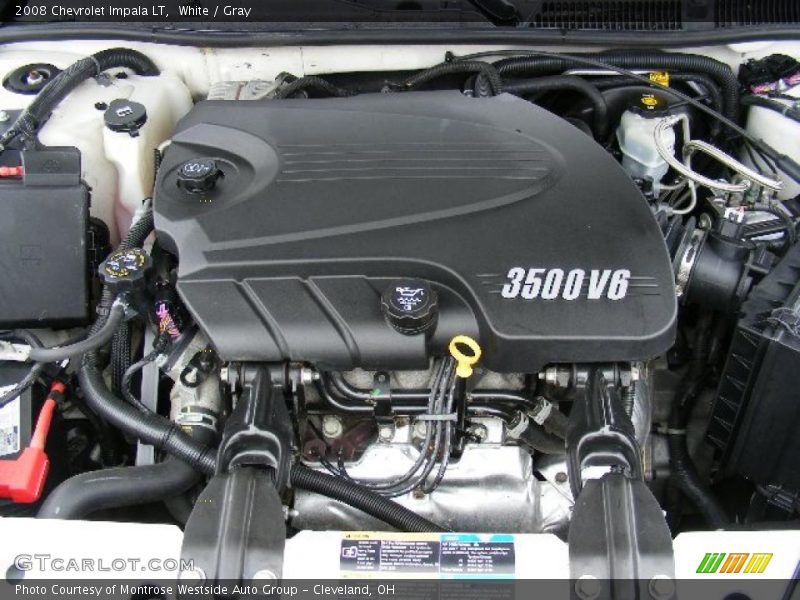 White / Gray 2008 Chevrolet Impala LT