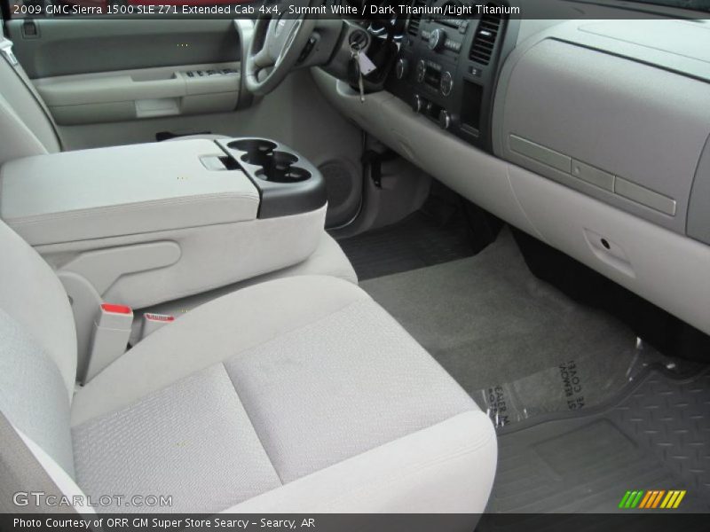Summit White / Dark Titanium/Light Titanium 2009 GMC Sierra 1500 SLE Z71 Extended Cab 4x4