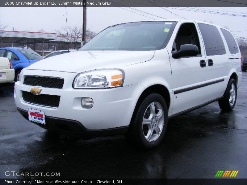 Summit White / Medium Gray 2008 Chevrolet Uplander LS