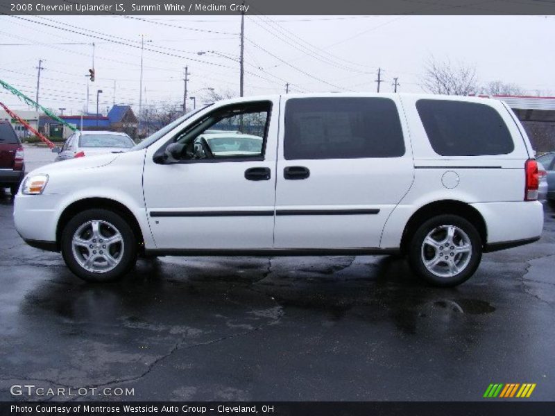 Summit White / Medium Gray 2008 Chevrolet Uplander LS