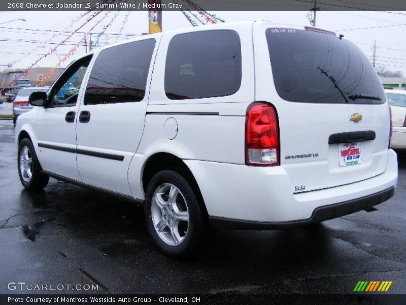 Summit White / Medium Gray 2008 Chevrolet Uplander LS