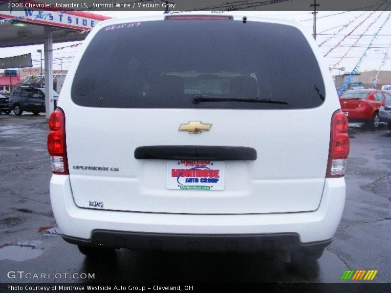 Summit White / Medium Gray 2008 Chevrolet Uplander LS