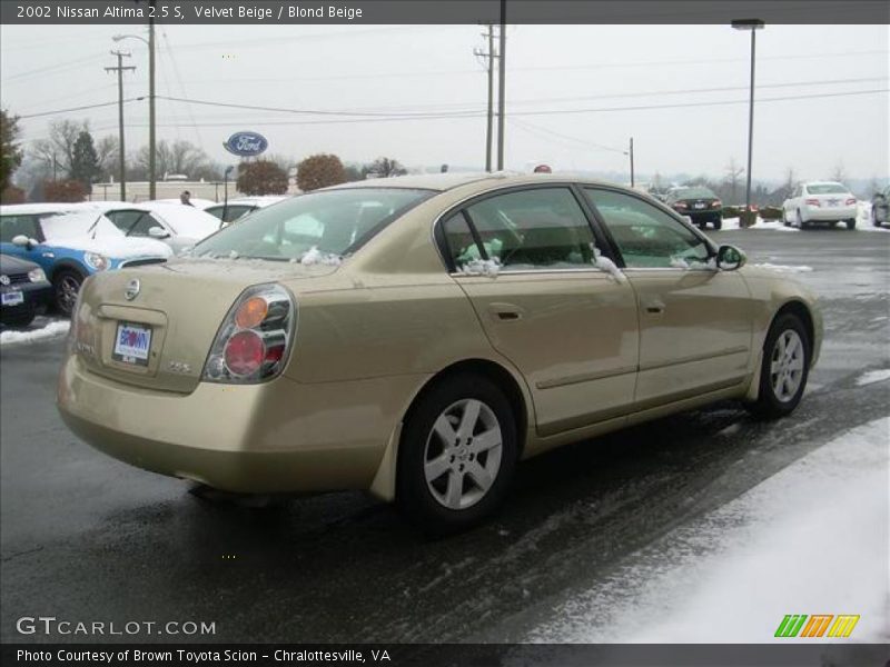 Velvet Beige / Blond Beige 2002 Nissan Altima 2.5 S