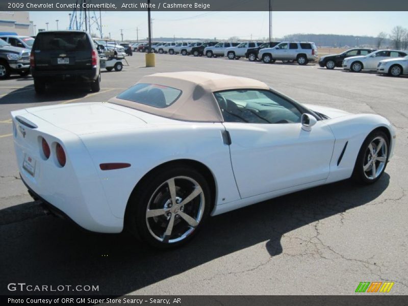 Arctic White / Cashmere Beige 2009 Chevrolet Corvette Convertible