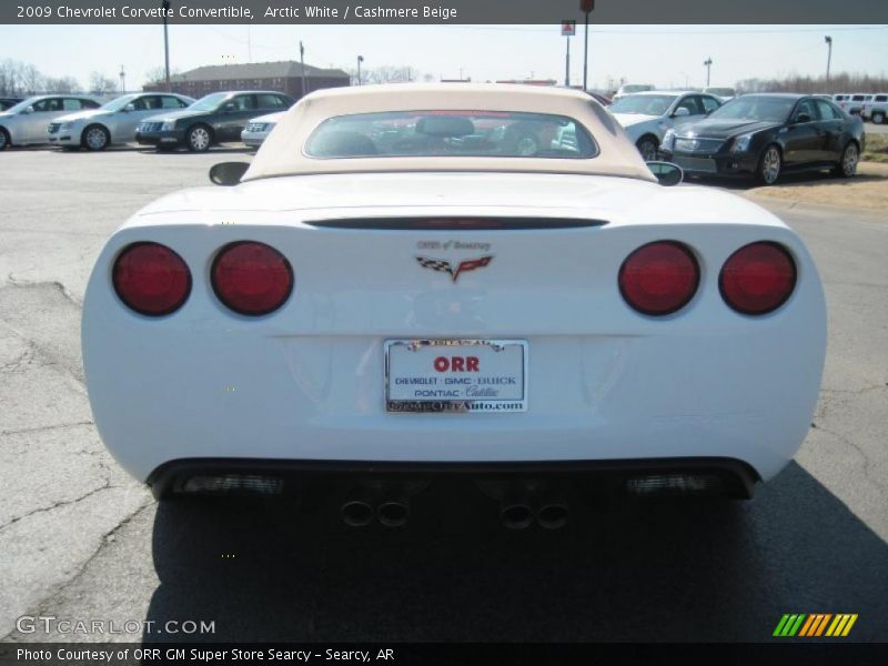 Arctic White / Cashmere Beige 2009 Chevrolet Corvette Convertible