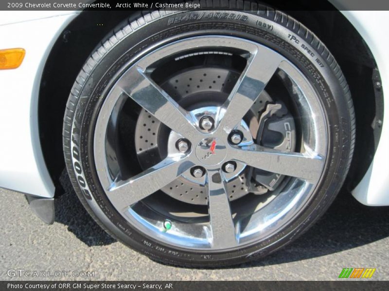 Arctic White / Cashmere Beige 2009 Chevrolet Corvette Convertible